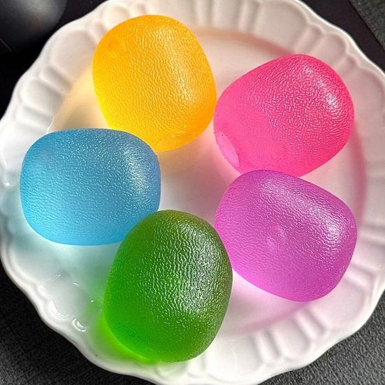 TPR Stress Sugar Ball Slow Rising Matte Squeeze Ball Toy Hand Exercise
