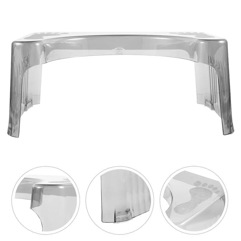 Transparent Stool for Bathroom Poop Stool Toilet Footstool Folding Booster Kids Folding Steps Portable