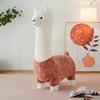 Oversized Alpaca Stool - Internet Famous Creative Plush Animal Seat, Living Room Floor Decor & Housewarming Gift, Furniture