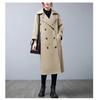 Plus Size Women Cargo Windbreaker Spring Autumn Mid Long Sleeve Trench Coat Female Oversized Loose Casual Overcoat