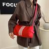 Stylish And Versatile Pillow Bag For Women With Trendy Shoulder Strap In Black Red Blue White
