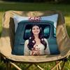 Singer LLana Del Rey Cushion Cover Soft Reversible Durable Pillow Cover MultiScene Use for Home Car Daily Comfort