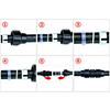 PE Pipe Black Straight Reducing Connector 20/25/32/40/50mm Tube Fitting 1/2" 3/4"1"1.2"1.5"Female/Male Thread Irrigation Adapter