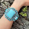 Etnische Stijl Boheemse Armband Turkoois Armband Gepersonaliseerd Retro Westerse Denim Overdreven