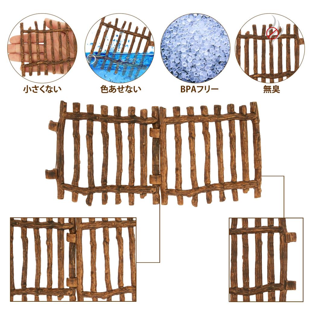 EYSCOTA 12PCS Farm Fence Toy Plastic Cowshed Paddock and Farm Animal Figures Accessories Fencing Playset for Kids Toddlers