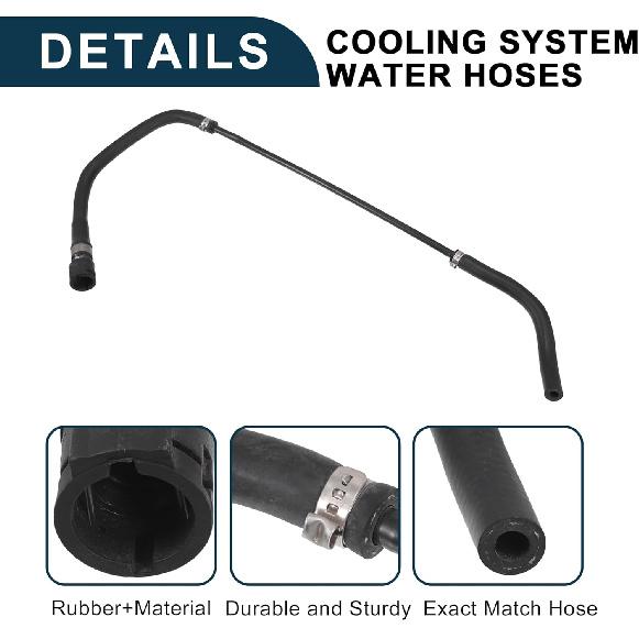 Radiator Hose for BMW Z4 High Sealing No.17127585743 | Engine Coolant Reservoir Overflow Hose Black 1 Pcs