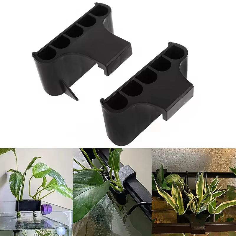 Aquarium Planter With Integrated Hook Plant Cultivation Rack For Fish Tank Potted Live Plant Holder Aquarium Plant Basket Decor