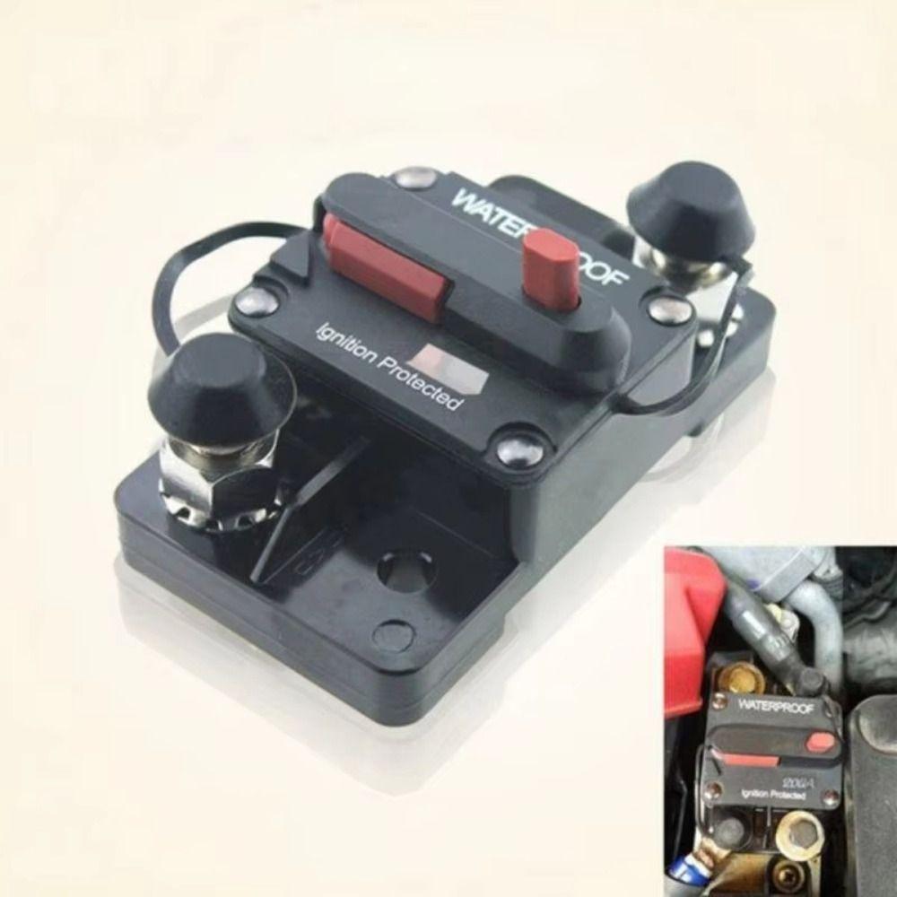 Dual Battery Fuse Reset Device Waterproof DC Circuit Breaker Manual Reset Circuit Breaker  Boat