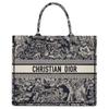 BookTote Embroidery Tote Bag, Shopping Bag, Handbag Large Women's Blue M1286ZRGO-M928