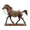 Realistic Horse Figurine Handcrafted Pony Resin Statue Simulated Farm Animal Sculpture Home Office Desktop Decoration Ornament