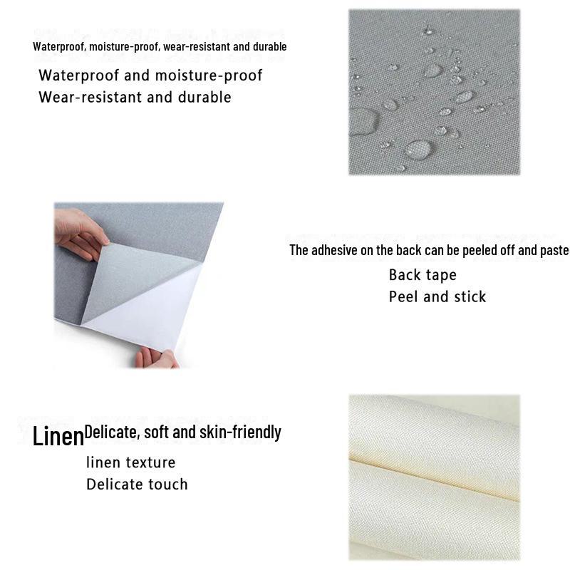 Waterproof Self-Adhesive Linen Repair Tape for Wall Renovation and Concealing, Decorative Wall Cloth Stickers - New Listing