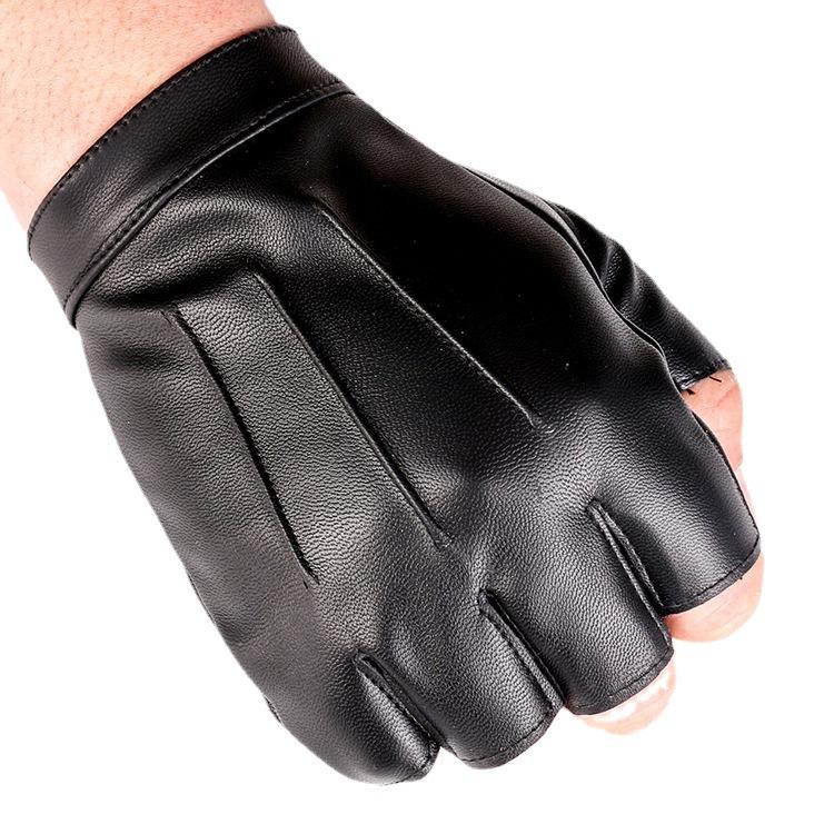 Herren und Damen Dreifinger-Lederhandschuhe Outdoor Street Dance PU-Leder Nachtclub Damen Performance Tanz Tanzhandschuhe
