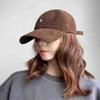New Vintage Washable Cotton Baseball Cap Unisex Face Slimming Wide Brim Embroidered Duckbill Cap Simple Design
