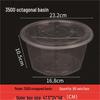 Large Round Disposable Plastic Food Container with Lid