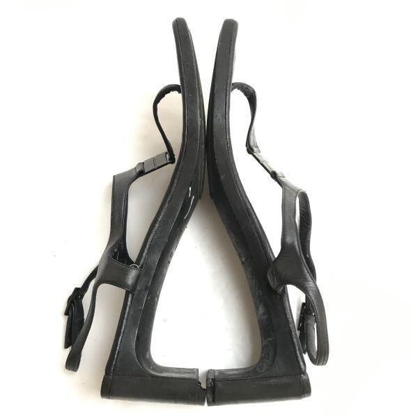 GUCCI Thong Heel Sandals [Italy/23.0-24.0/Black] Pumps High Heels(USED)