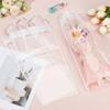 10 Pcs Rectangle Clear Flower Packaging Bags Plastic Flower Bouquet Gift Bags  Festival