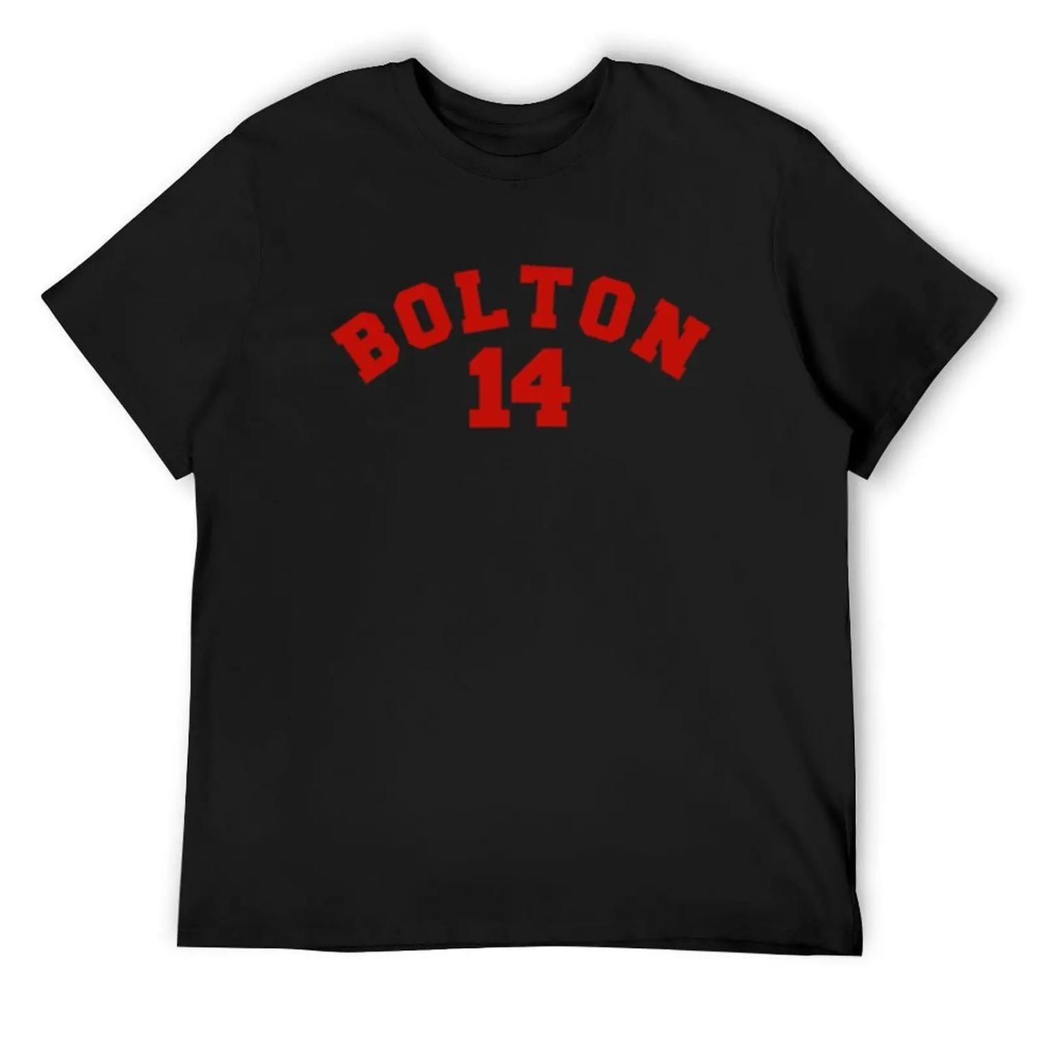 Bolton T-Shirt gifts for boyfriend T-shirts man summer 2025 blue lock Men s cotton t-shirt S