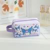 Head Pochacco Polka Dots Pu Travel Storage Bag For Cosmetics And Use Stationery