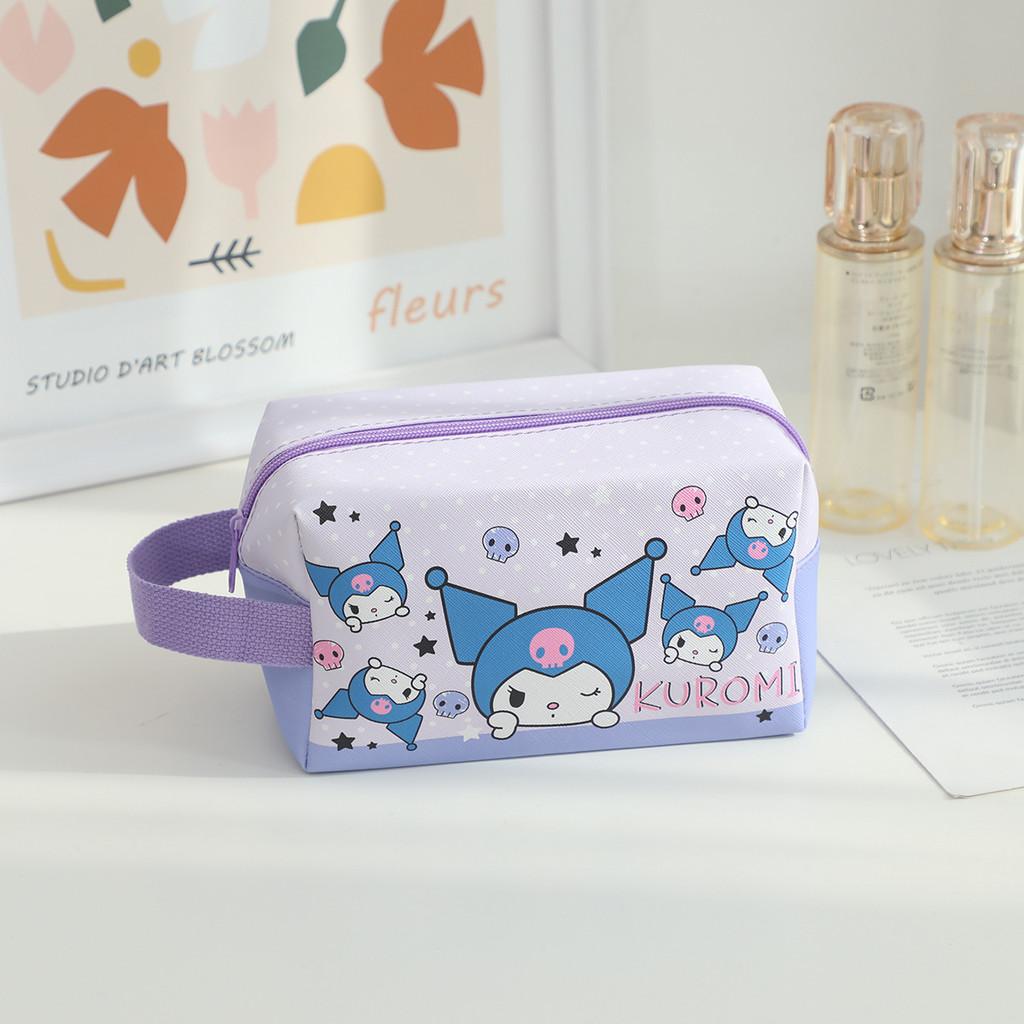 Head Pochacco Polka Dots Pu Travel Storage Bag For Cosmetics And Use Stationery