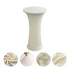 Cocktail Round Tablecloth L Spandex Stretch High Top Round Table Cover for Wedding Banquet Birthday Outdoor Party Bar Fair Table