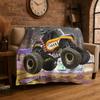 Cartoon Monster Truck Monster Jam Soft Flannel Throw Blanket,Warm Cozy Blanket for Bed,Couch,Sofa,Bedroom,Living Room,Travel