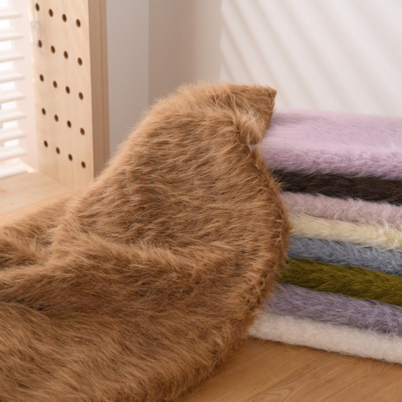 50*160cm Warm Plush Thicken Encryption Fabric 3cm Mohair Fabric DIY Coat Pillow Blanket Plush Toy Clothing Background Display