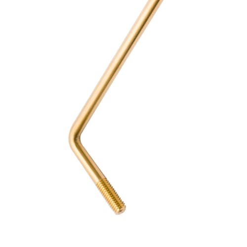 Musiclily Ultra 5mm Threaded Stainless Steel Tremolo Arm, Metric, for Mexican Fender Strat Electric Guitars, Gold with Black Cap