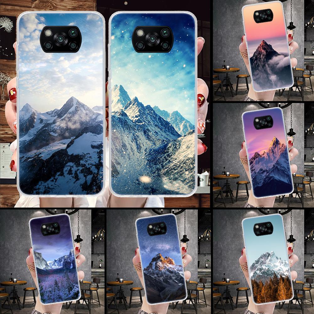 Mountain Peak Forest Soft Phone Case For Xiaomi Redmi 15C 15 13C 13 Poco X5 X6 X7 F7 Ultra M7 12C 12 10 10C 9C 9A 9T 9 Fundas Po