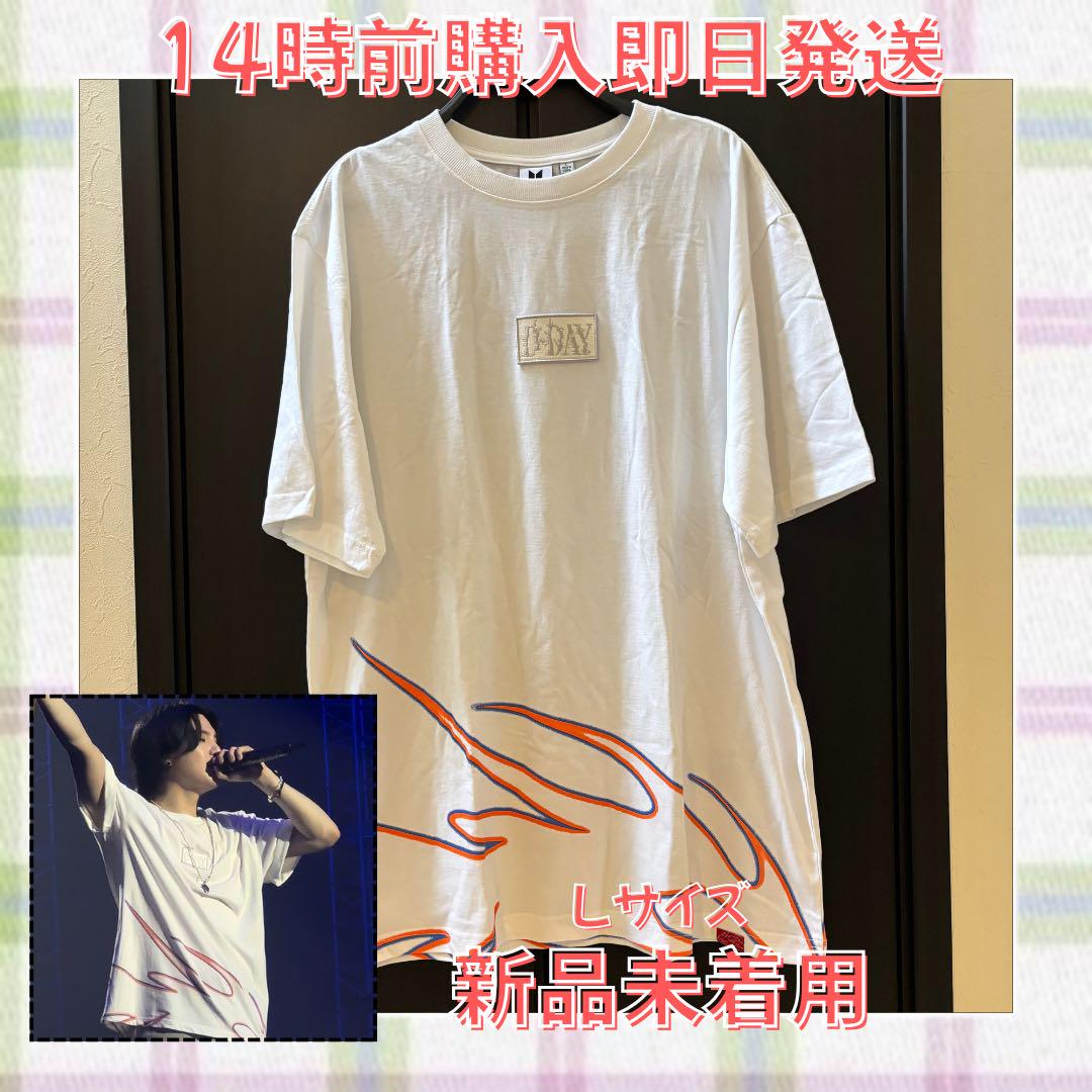 

[Б/У] Неношеная футболка BTS SUGA AgustD D-DAY Белая Размер L