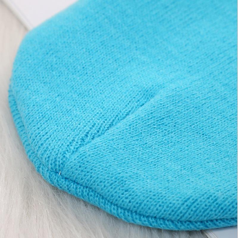 Wzcx Solid Color Korean Version Baby Boys Girls Hats Keep Warm Candy Colors Elasticity Children'S Knit Cap Beanie Hat