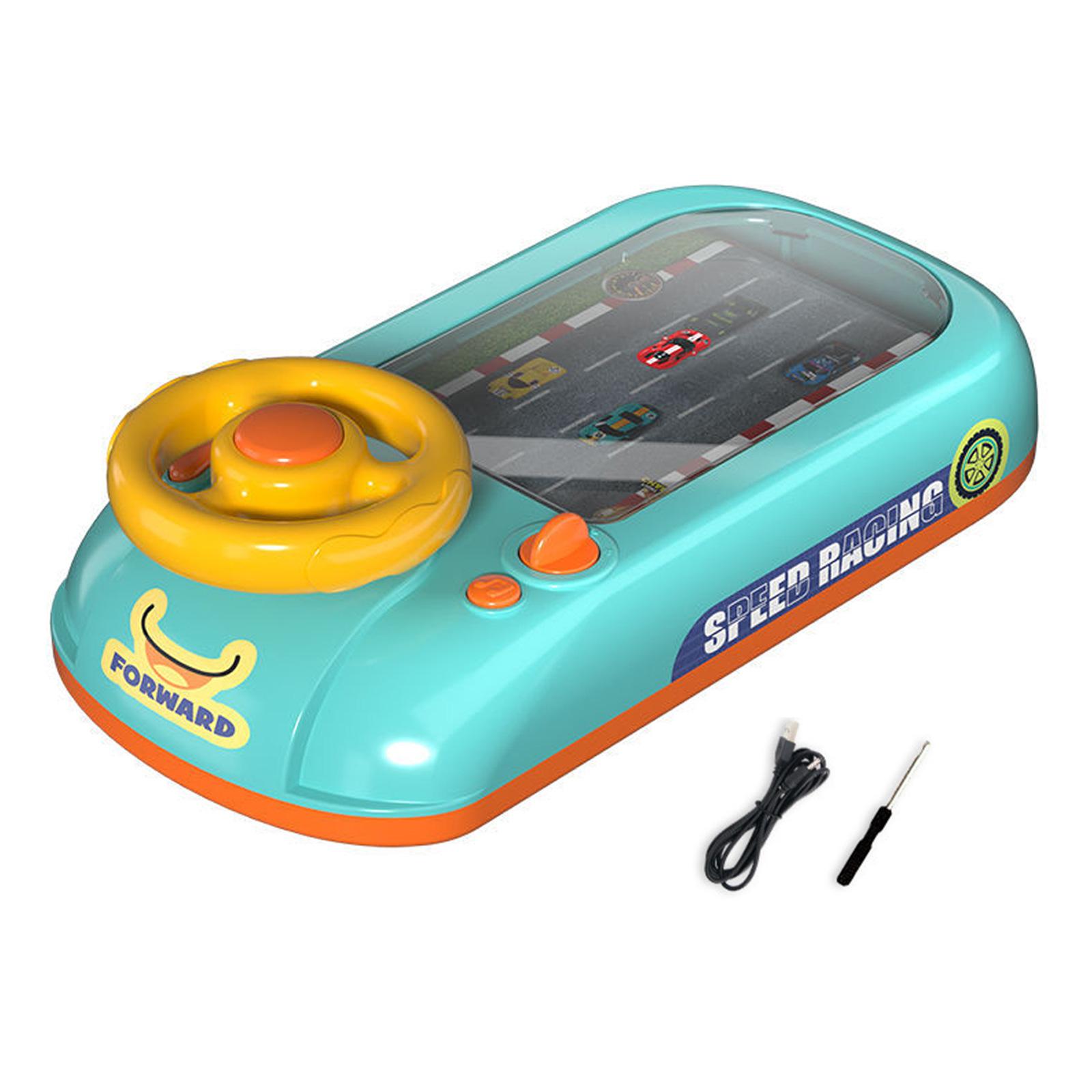

Educational Steering Wheels Toy Driving Simulator Simulated Driving Race Car Game Car Race Toy for Toddler Boys Girls зелёный