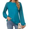 Autumn Winter Lace Patchwork Sleeves T Shirts Fashion Elegant Long Sleeves Top Women’s Round Neck Plus Size Loose T-shirt