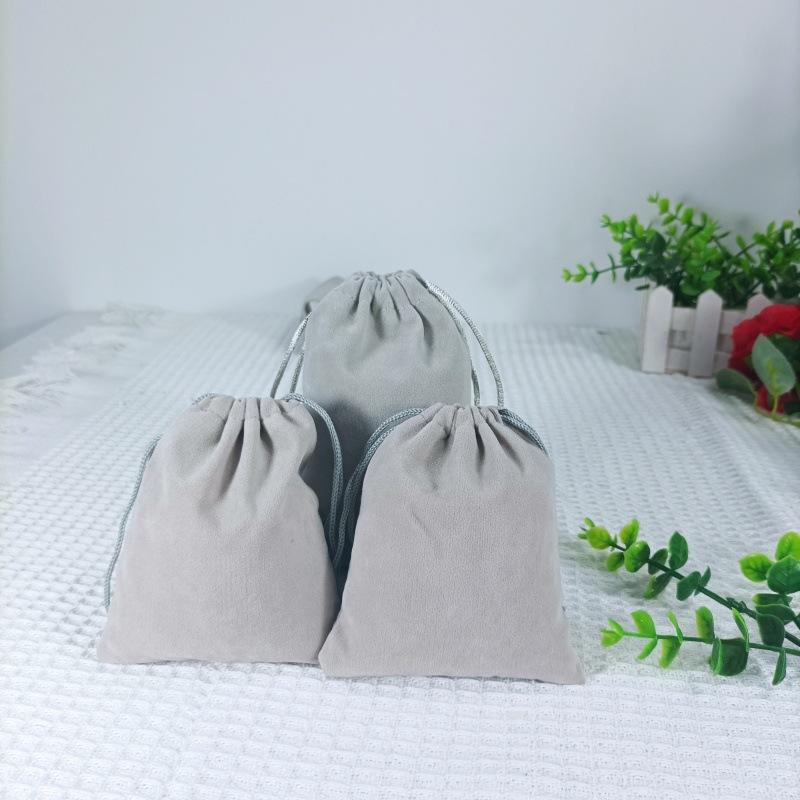 10pcs,Fleece Bundle Pocket, Drawstring Velvet Bag, Logo Printable, Packaging Bundle Pocket, Jewelry Storage, Velvet Bag