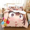Toradora Bedding Set Single Twin Full Queen King Size Bed Set Adult Kid Bedroom Duvet cover Sets 3D Print Anime Bed Sheet Set