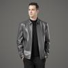 Veste Classique Homme en Cuir Véritable Automne Hiver Nouvelle Mode Haut de Gamme Affaires Décontracté Tempérament Coupe-vent Veste en Cuir Véritable Doublée Velours