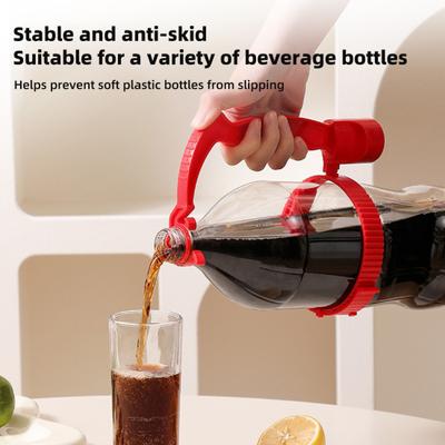 Manico per Bevande con Apribottiglie Portabevande Regolabile Impugnatura Versatore Riutilizzabile per Bottiglie di Cola Soda Acqua in Plastica