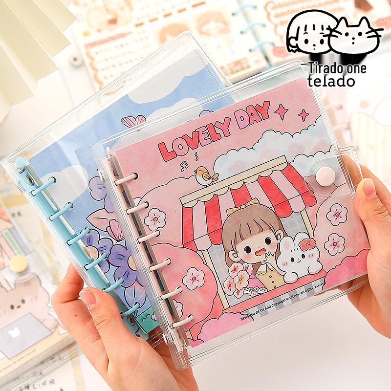 Tirado Abu Detachable Square Loose-Leaf Cute Girly Notebook