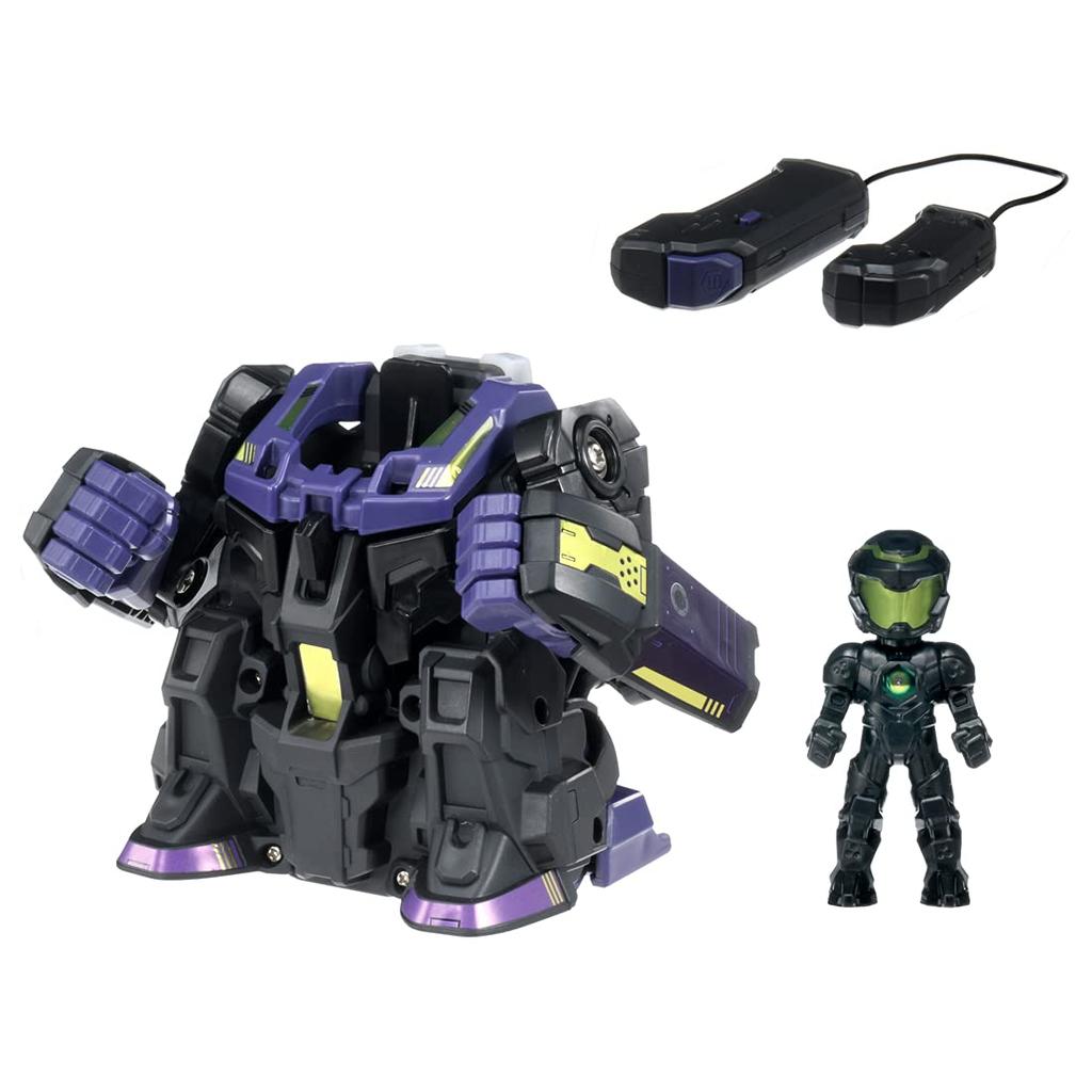 Takara Tomy Human Machine Butt Buster Black Zunk Rusher