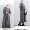 MaadeaNoeTe Long Sleeve Dress with and Round Elegant and Relaxed and Retro Perfect for Going Everyday and and Women's Pockets, A-Line, Neck.