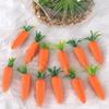 12Pcs Creative Mini Easter Carrots Realistic DIY Craft Easter Carrot Pendant Lightweight Handmade Artificial Foam Carrot