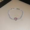 Electroplated Zircon Sun Love Bracelet Niche Sweet Versatile Bracelet Temperament Light Luxury High-end Jewelry Women