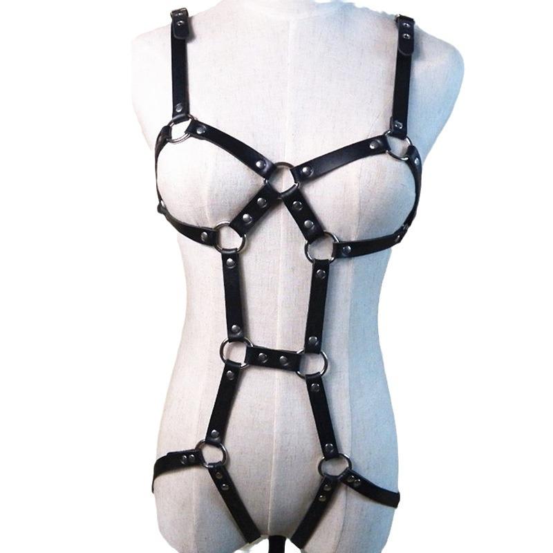 Punk Harajuku Leg Garter & Jewelry Restraint Belt - Couple BDSM Erotic Accessories