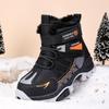 30-40 Children's Winter Large Size Fashionable Outdoor  High Top Plush Warm Cotton Boots Snow Boots