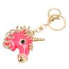 6 Pcs Key Chains Cartoon Style Shiny Luster Metal Decorative Practical Compact Portable Key Chains