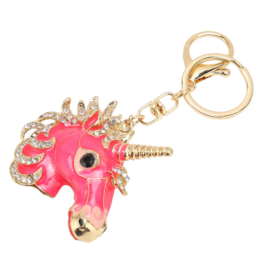6 Pcs Key Chains Cartoon Style Shiny Luster Metal Decorative Practical Compact Portable Key Chains