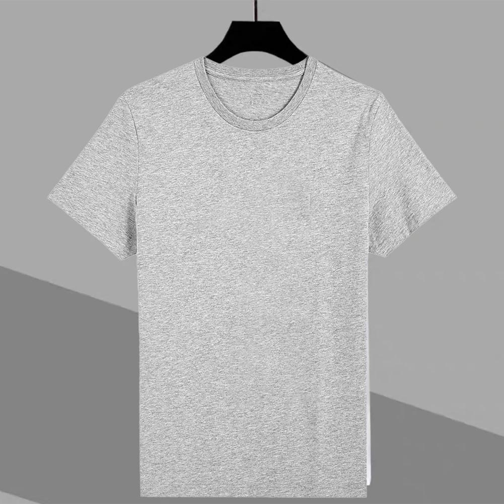 Leisure T-shirts Stretch Summer T Shirt Tee Tops Baselayer Unisex Basic Bottoming Breathable Solid Comfort