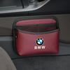 MLKL5 Car Door Storage Box PU Leather Sticky Organizer Bag For BMW E90 E60 E61 E93 E87 E36 E46 E39 E53 F30 Styling Auto Accessories