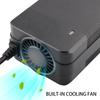 58.8V 4A Lithium Battery Charger 14S 52V Li-ion Battery Pack Fast Charging 3-Pin XLR Connectors Power Tool Charger Cooling Fan