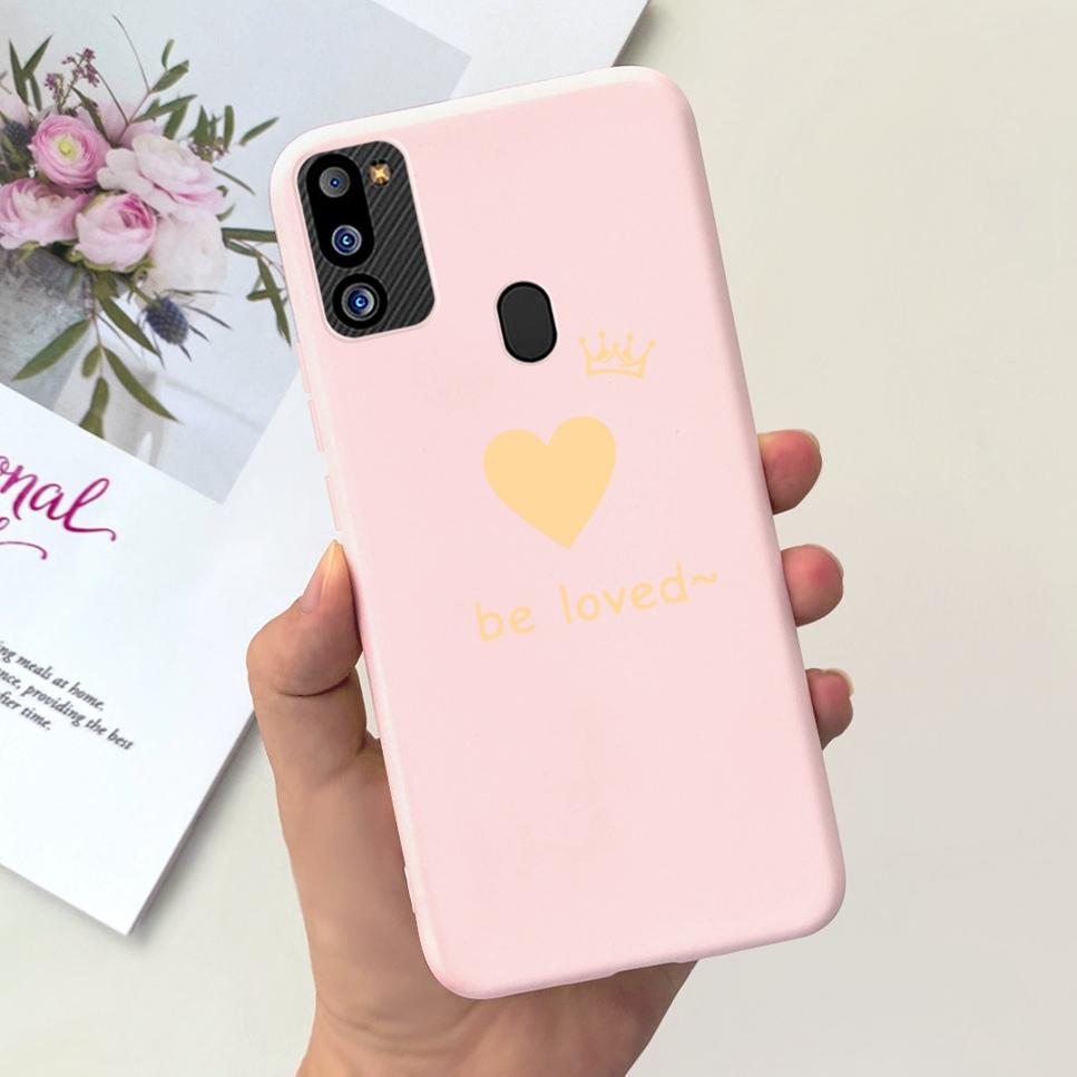 For Samsung Galaxy M21 2021 Case Cute Cat Fashion Girl Soft Silicone Cover For Samsung M21 2021 SM-M215G Bumper Phone Case Funda