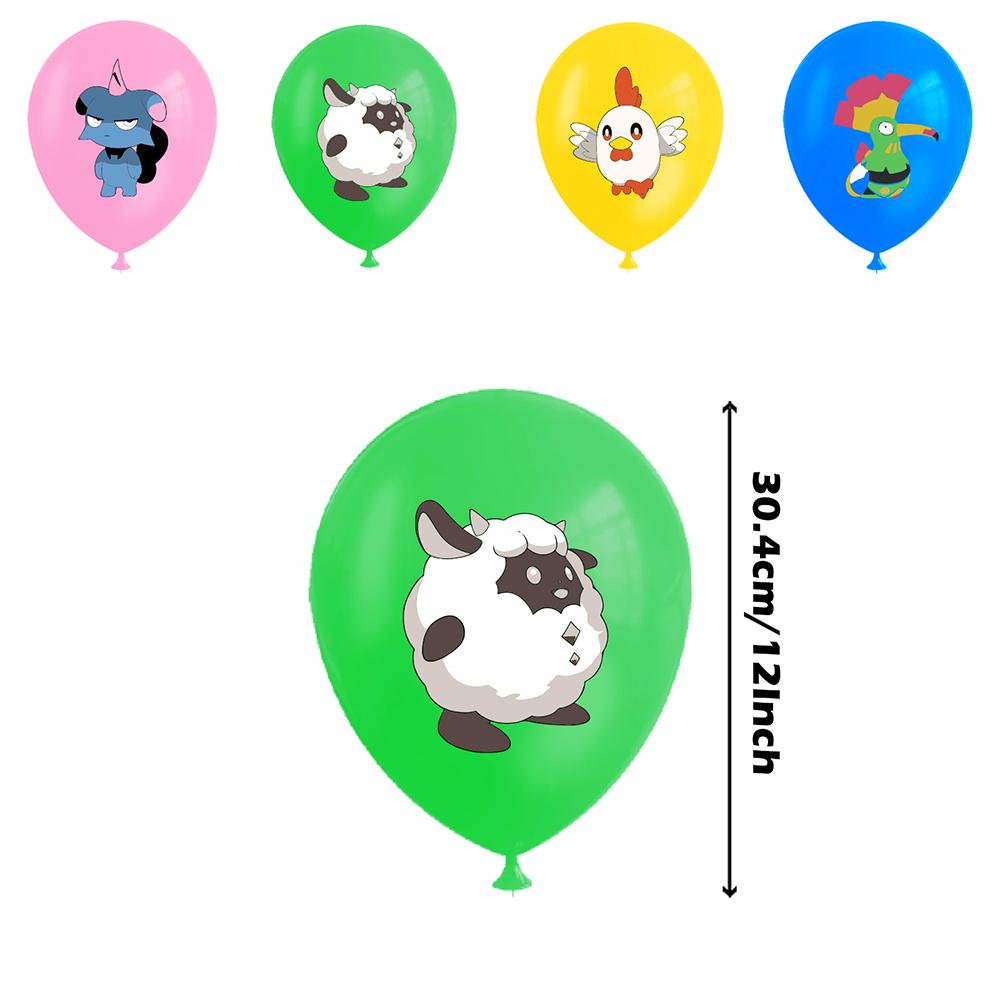 34×Palworld Theme Party Accessories Include a Banner, Cake Toppers, Balloons
